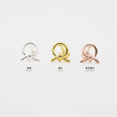 [925 Silver]結び目の薄いピアス Earrings 10000won 