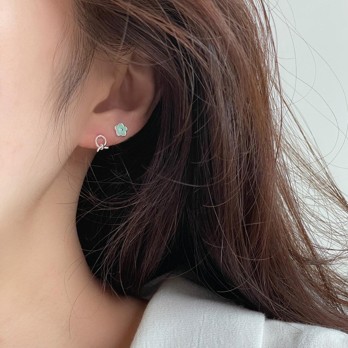 [925 Silver]結び目の薄いピアス Earrings 10000won 