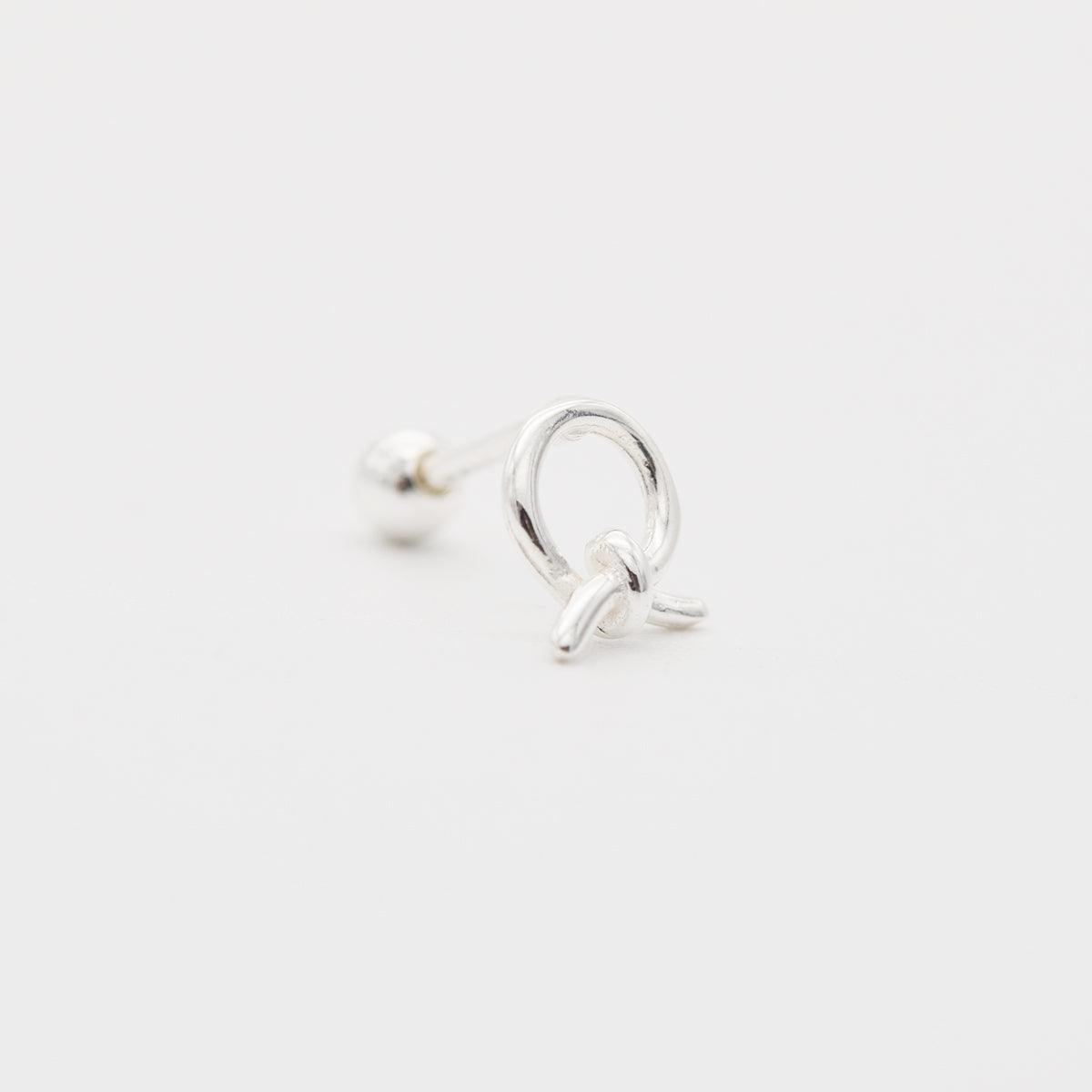 [925 Silver]結び目の薄いピアス Earrings 10000won 