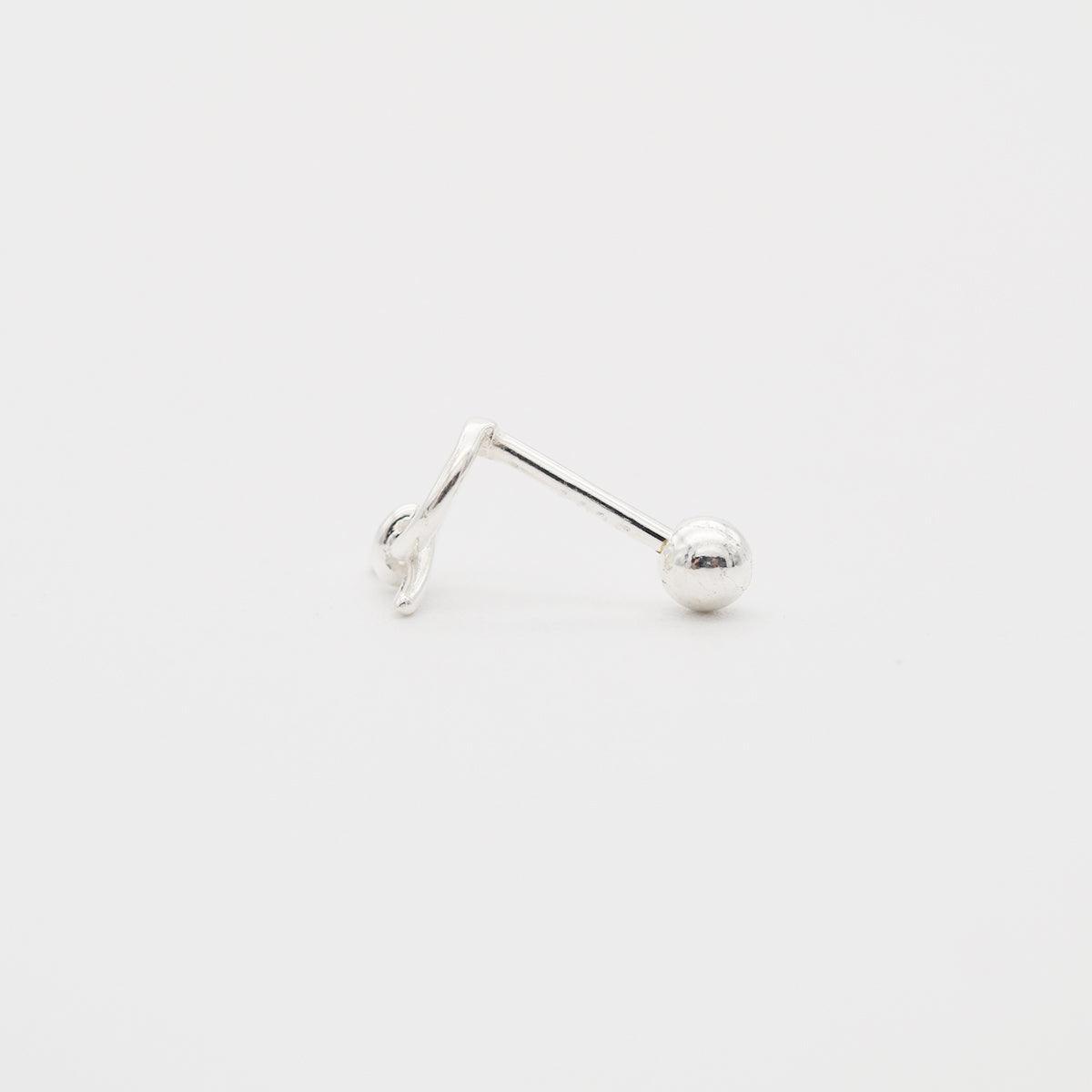 [925 Silver]結び目の薄いピアス Earrings 10000won 