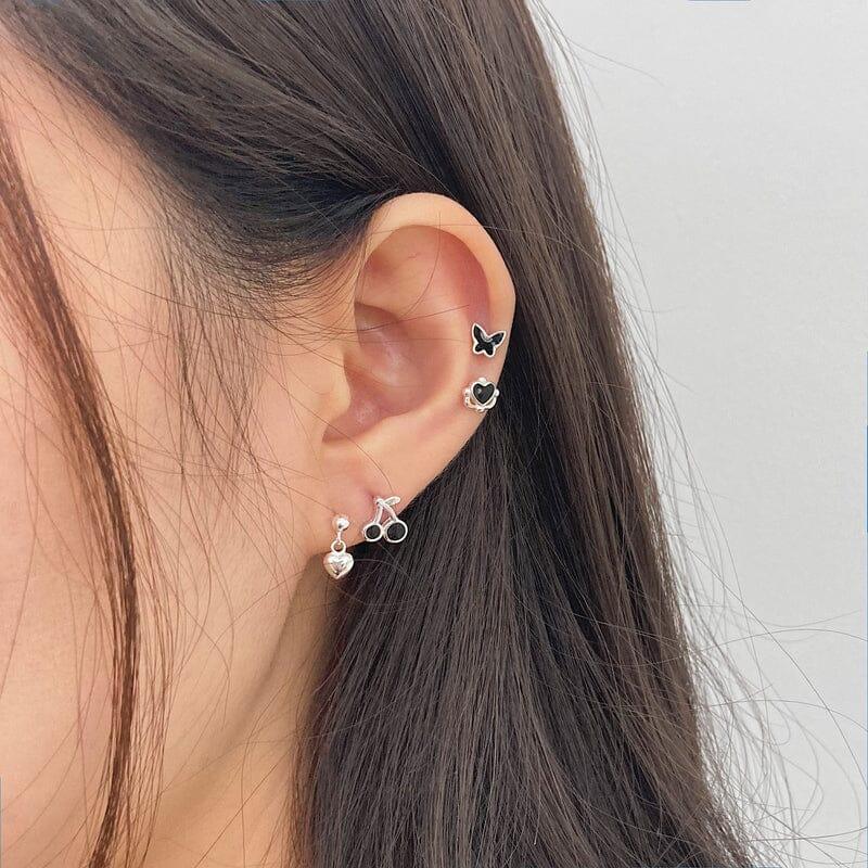 [925 Silver]カラーチェリーピアス Earrings younglong-seoul 