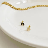 [925 Silver]カラー花ピアス Piercing 10000won 
