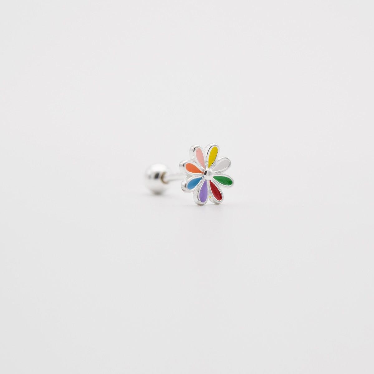 [925 Silver]カラフル花ピアス Piercing 10000won 