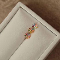 [925 Silver]カラフル花ピアス Piercing 10000won 