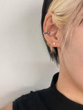 [925 Silver]カラーキュービックリングピアス Earrings younglong-seoul 