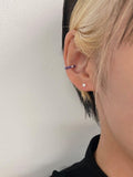 [925 Silver]カラーキュービックリングピアス Earrings younglong-seoul 