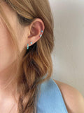 [925 Silver]カラーキュービックリングピアス Earrings younglong-seoul 