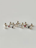 [925 Silver]カラースターピアス(2size/4color) Piercing younglong-seoul 