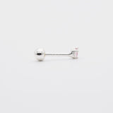 [925 Silver]カラー丸キュービックピアス Earrings 10000won 