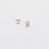 [925 Silver]カラー丸キュービックピアス Earrings 10000won 
