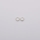 [925 Silver]ケーブルミニワンタッチリングピアス Earrings 10000won 