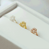 [925 Silver]キュービックレスリングピアス Earrings 10000won 