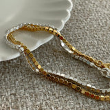 [925 Silver]キューブチェーンブレスレット Bracelet 10000won 