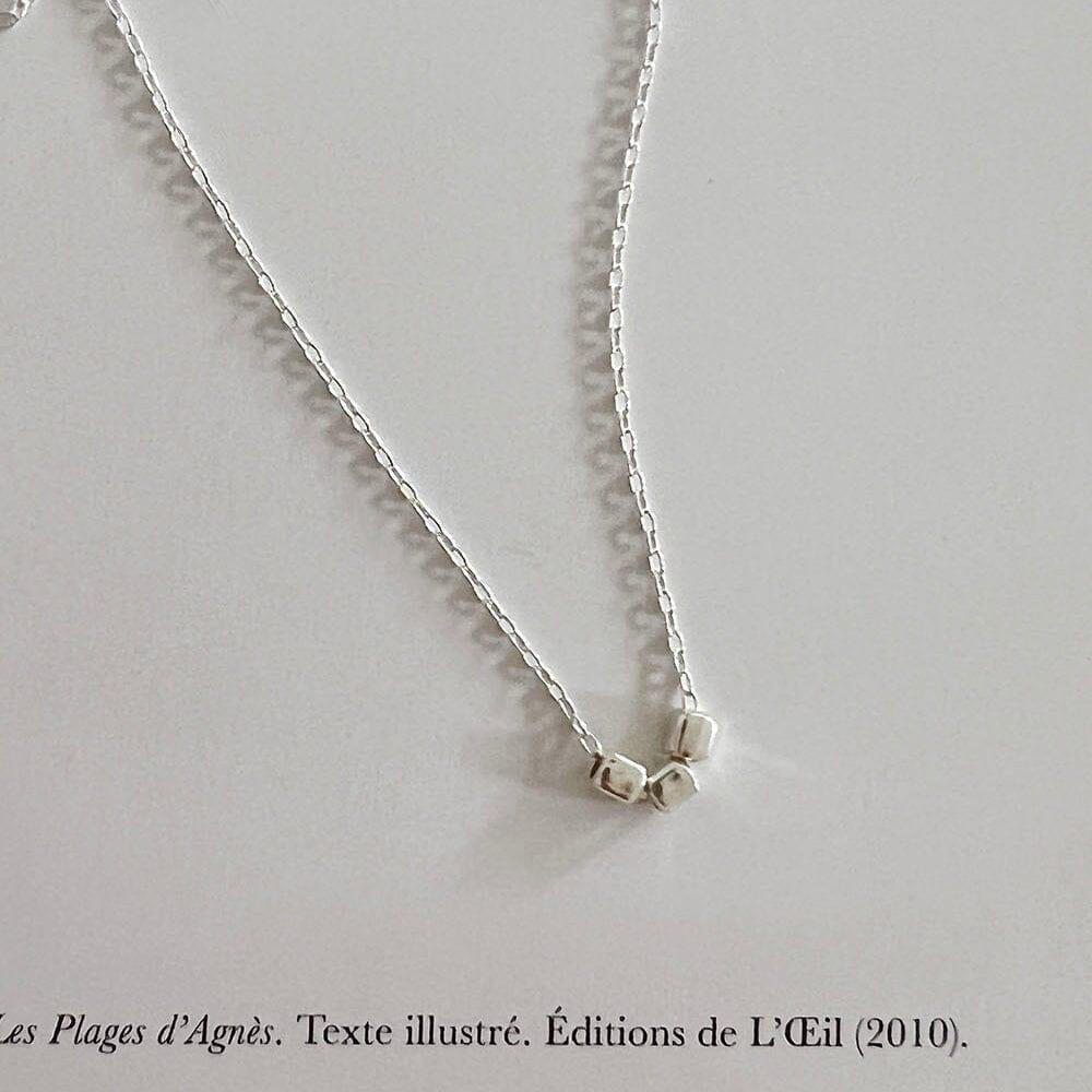 [925 Silver]コイルミニキューブネックレス necklace The Klang 