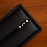 [925 Silver]両キュービックリングピアス Earrings 10000won 