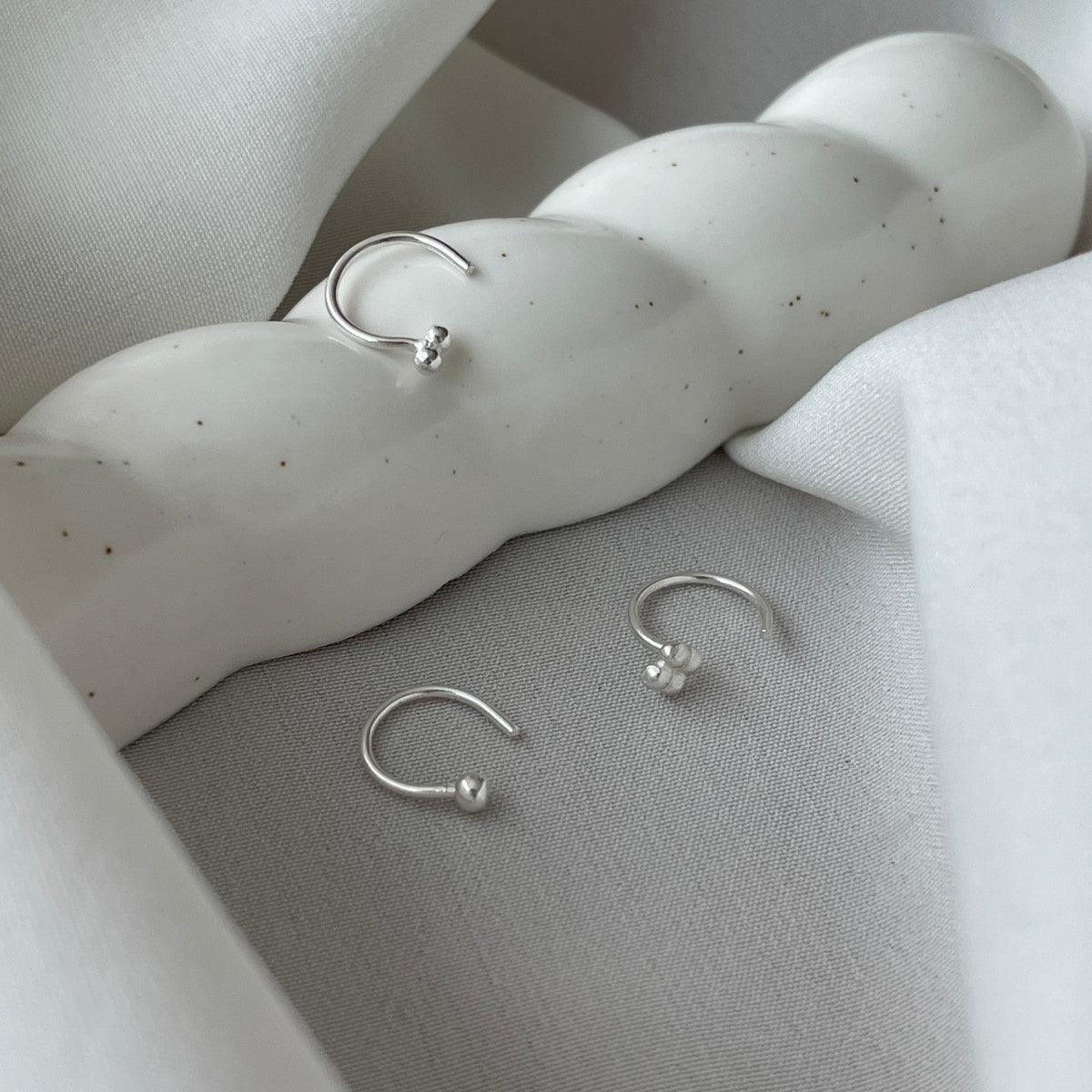 [925 Silver]ミニボーリングピアス Earrings 10000won 