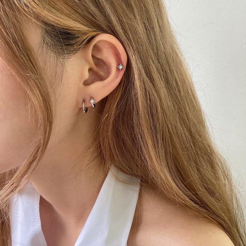[925 Silver]ミニスパークリング リングピアス Earrings younglong-seoul 
