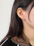 [925 Silver]ミニスターワンタッチリングピアス Earrings younglong-seoul 