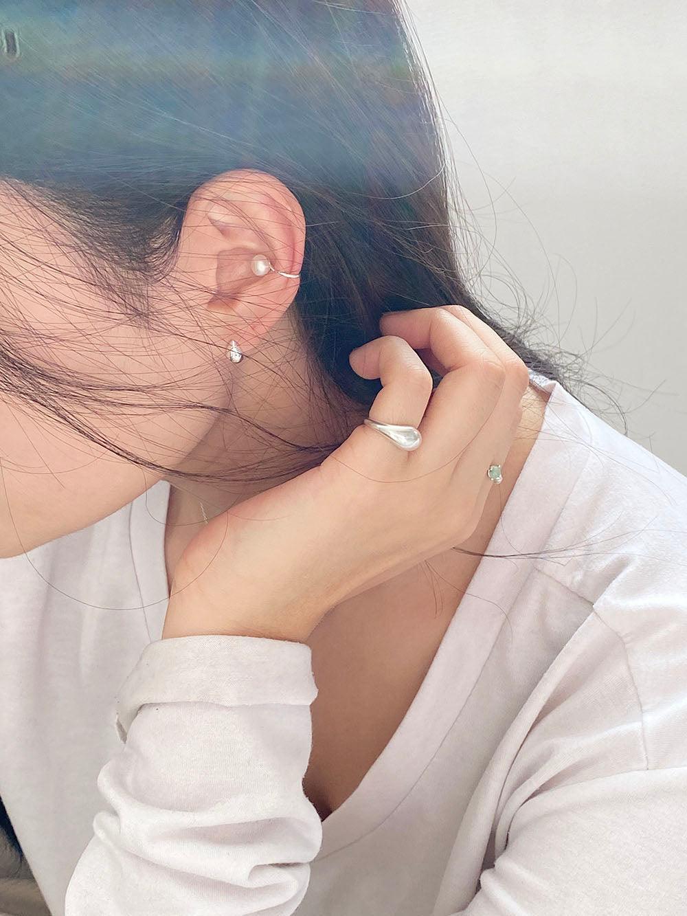 [925 Silver]ミラー水滴ピアス Earrings The Klang 