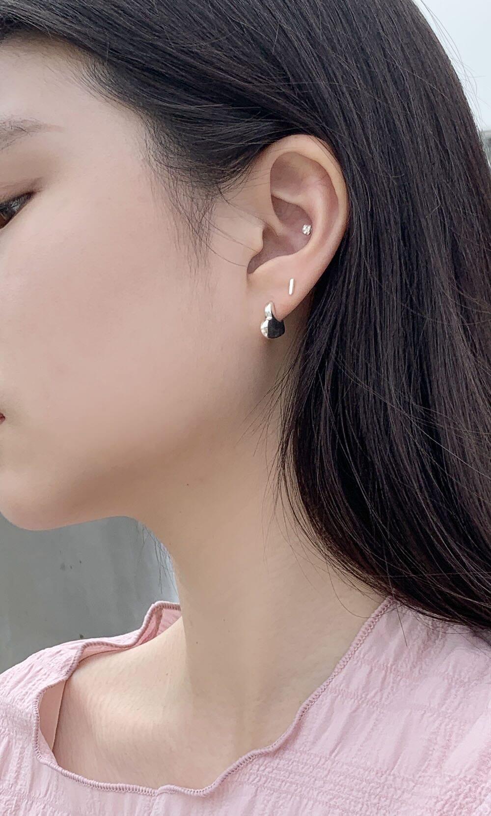 [925 Silver]モエットハートピアス Earrings The Klang 