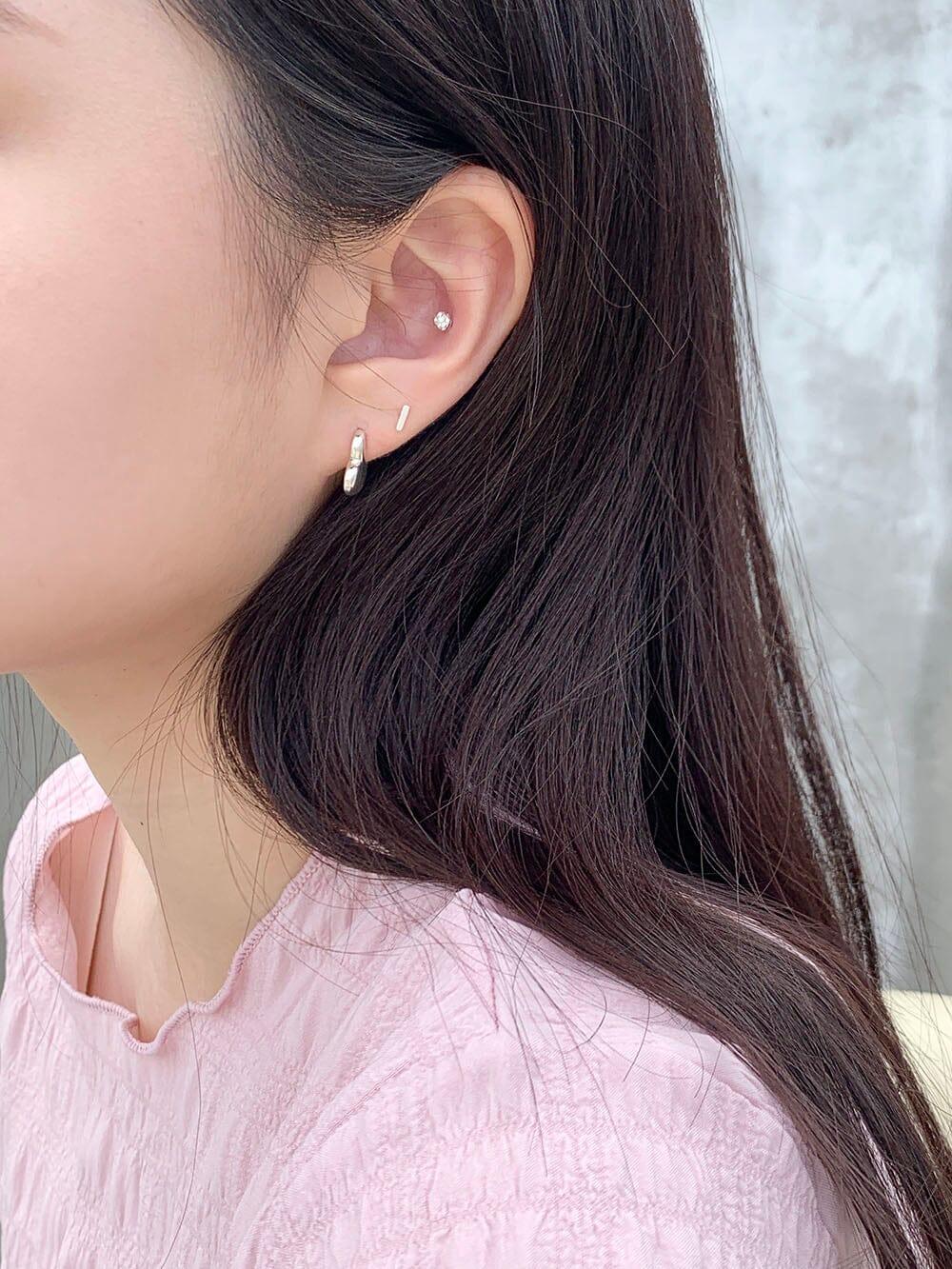 [925 Silver]モエットハートピアス Earrings The Klang 