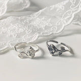 [925 Silver]ムード ローズ オープン リング ring younglong-seoul 