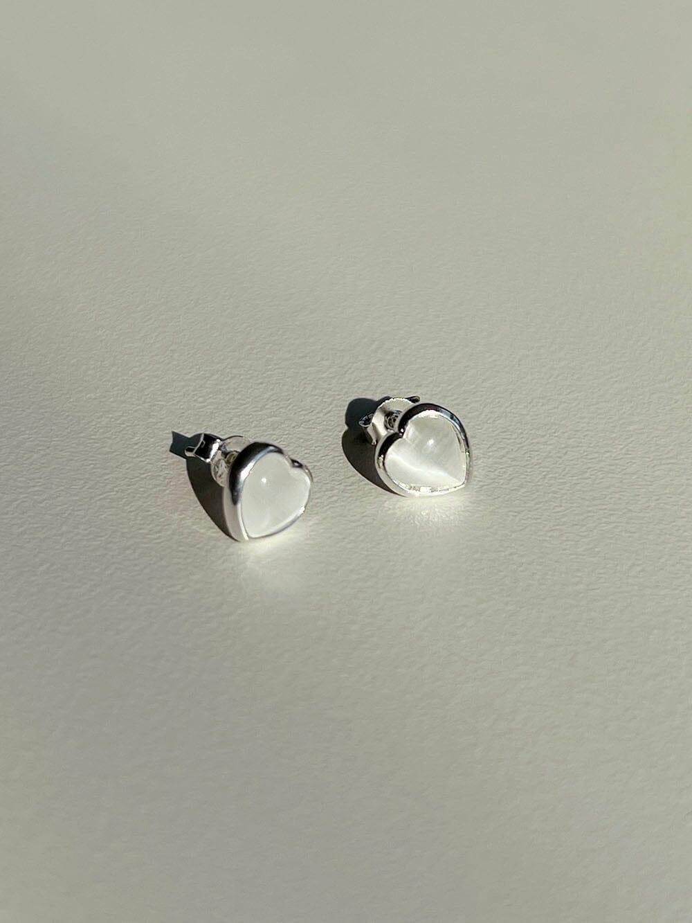 [925 Silver]オリビアハートピアス Earrings The Klang 
