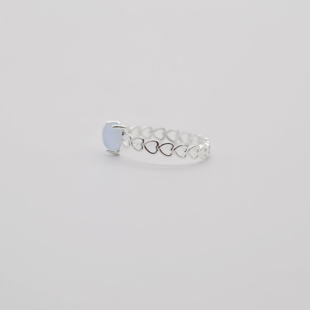 [925 Silver]オーロラハートラインリング ring 10000won 