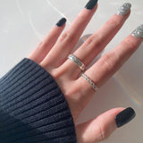 [925 Silver]パンチング フラッシュ ライン リング ring younglong-seoul 