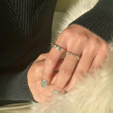 [925 Silver]パンチング フラッシュ ライン リング ring younglong-seoul 