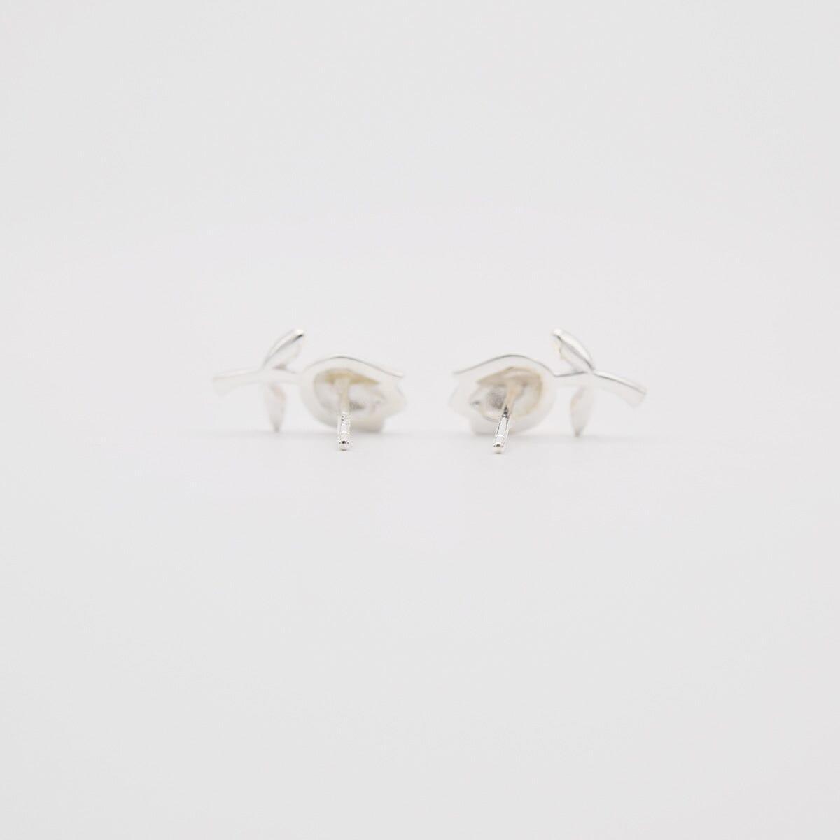 [925 Silver]ピンクチューリップ一輪ピアス Earrings 10000won 
