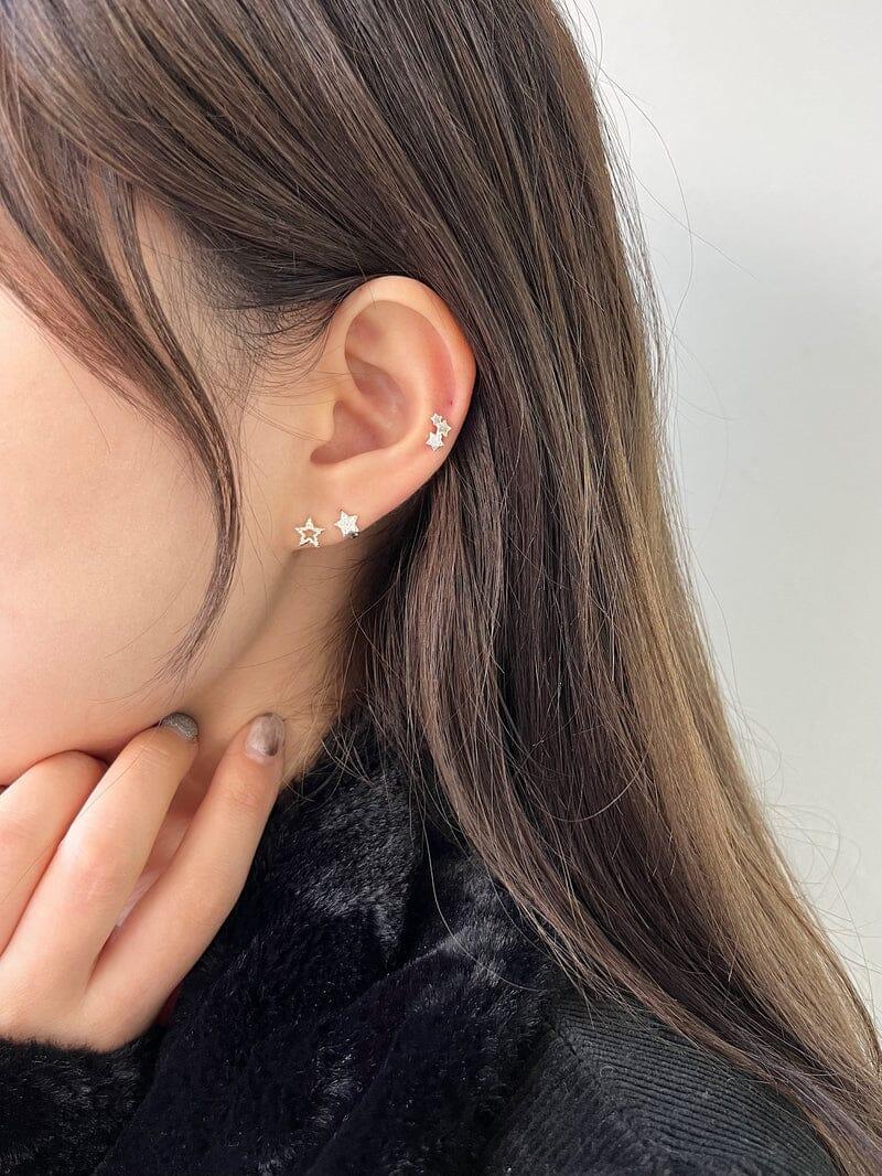 [925 Silver]ポイントスターピアッシング 16G Piercing younglong-seoul 