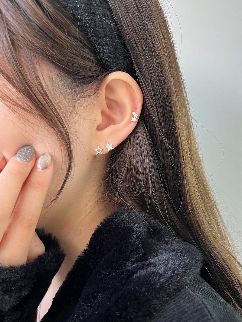 [925 Silver]ポイントスターピアッシング 16G Piercing younglong-seoul 