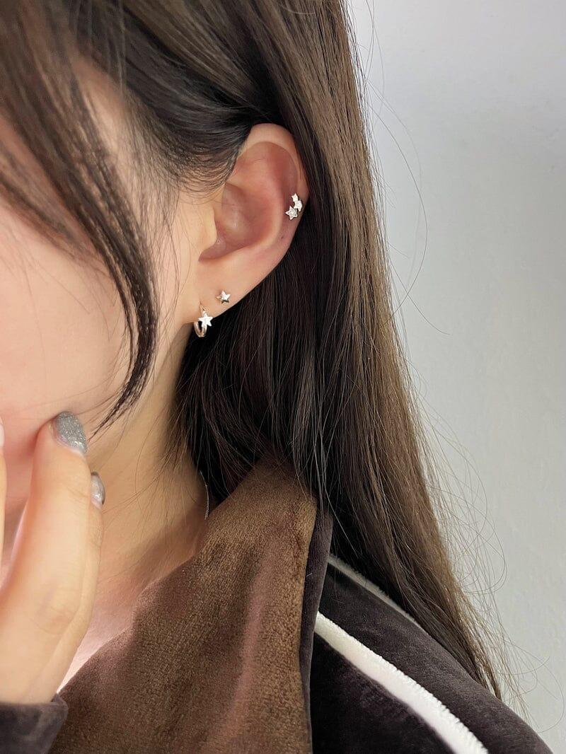 [925 Silver]ポイントスターピアッシング 16G Piercing younglong-seoul 