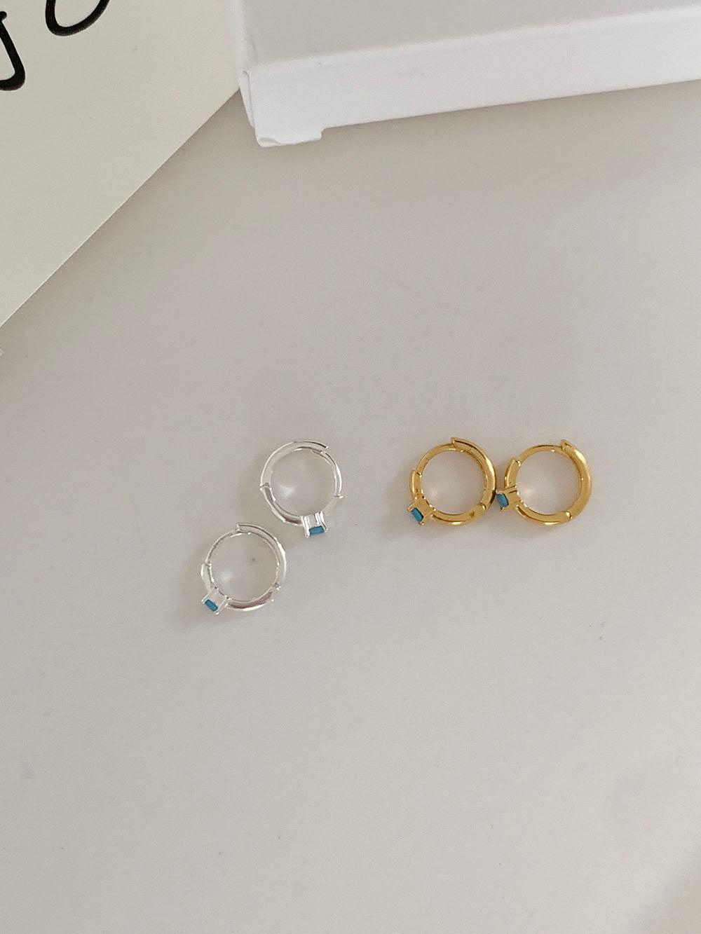 [925 Silver]ポニーワンタッチリングピアス Earrings The Klang 
