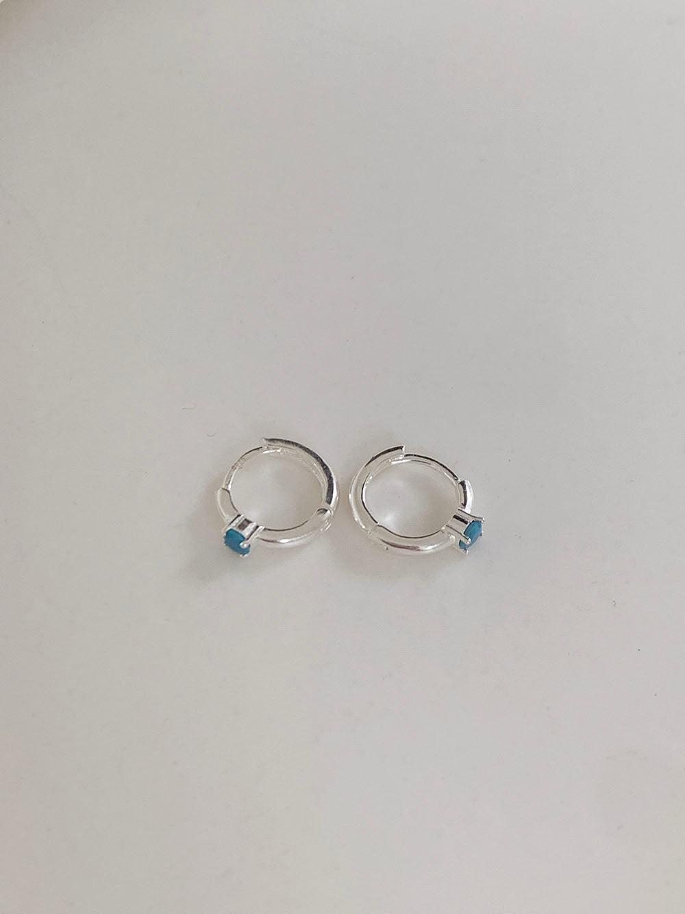[925 Silver]ポニーワンタッチリングピアス Earrings The Klang 