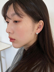 [925 Silver]プチパールハートピアス Earrings The Klang 