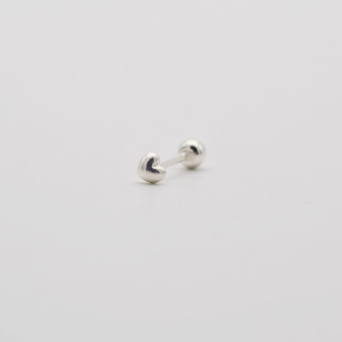 [925 Silver]プチプチハートピアス Piercing 10000won 