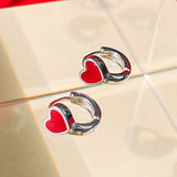 [925 Silver]RED Fond ピアス Earrings anything else 