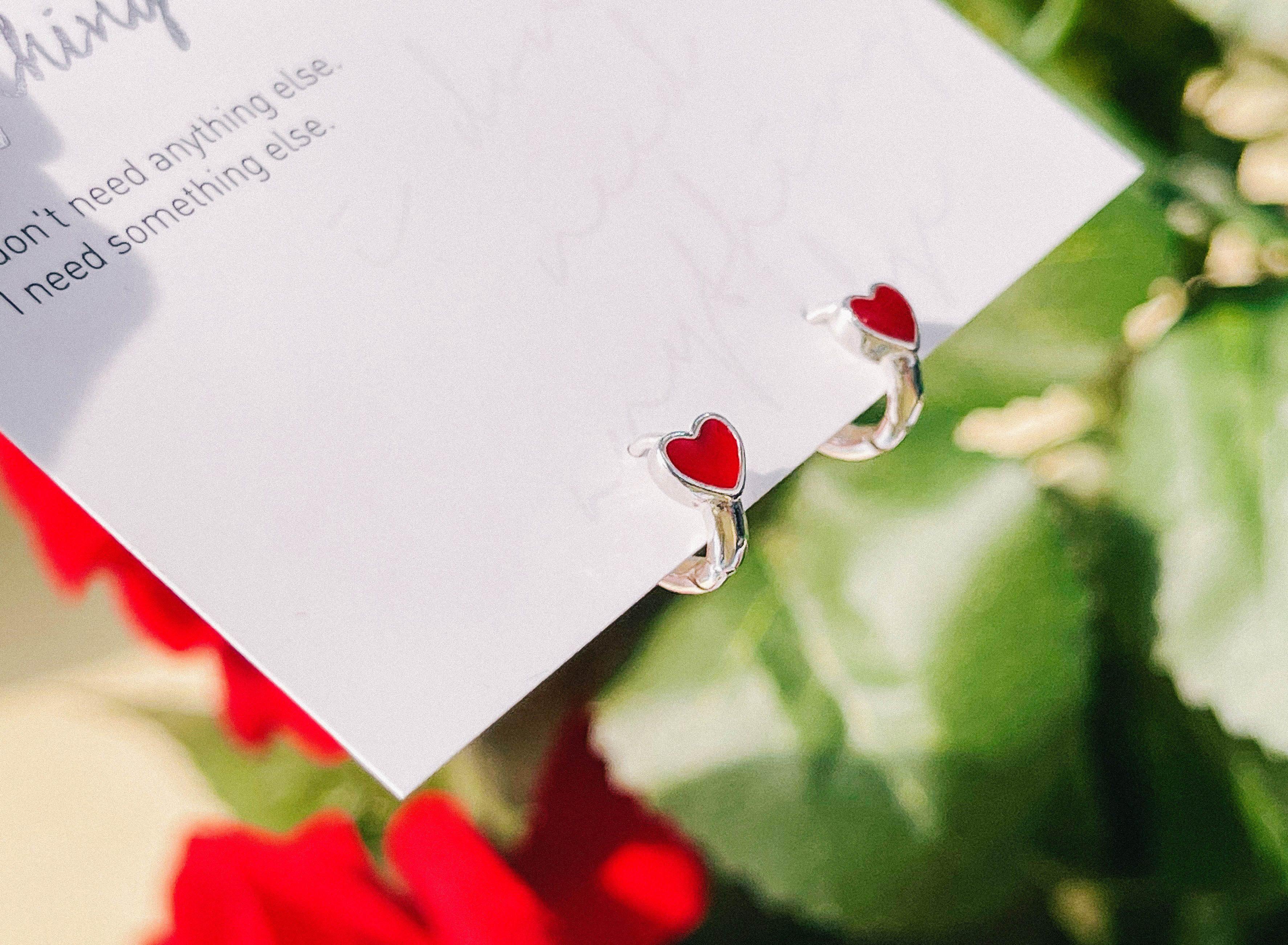 [925 Silver]RED Fond ピアス Earrings anything else 