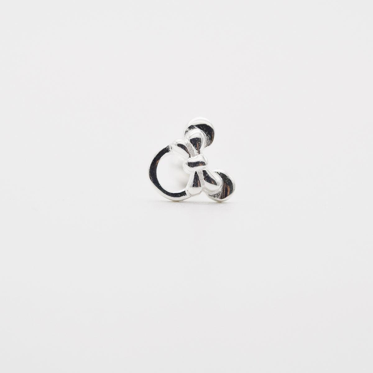 [925 Silver]リボンクマさんピアス Earrings 10000won 