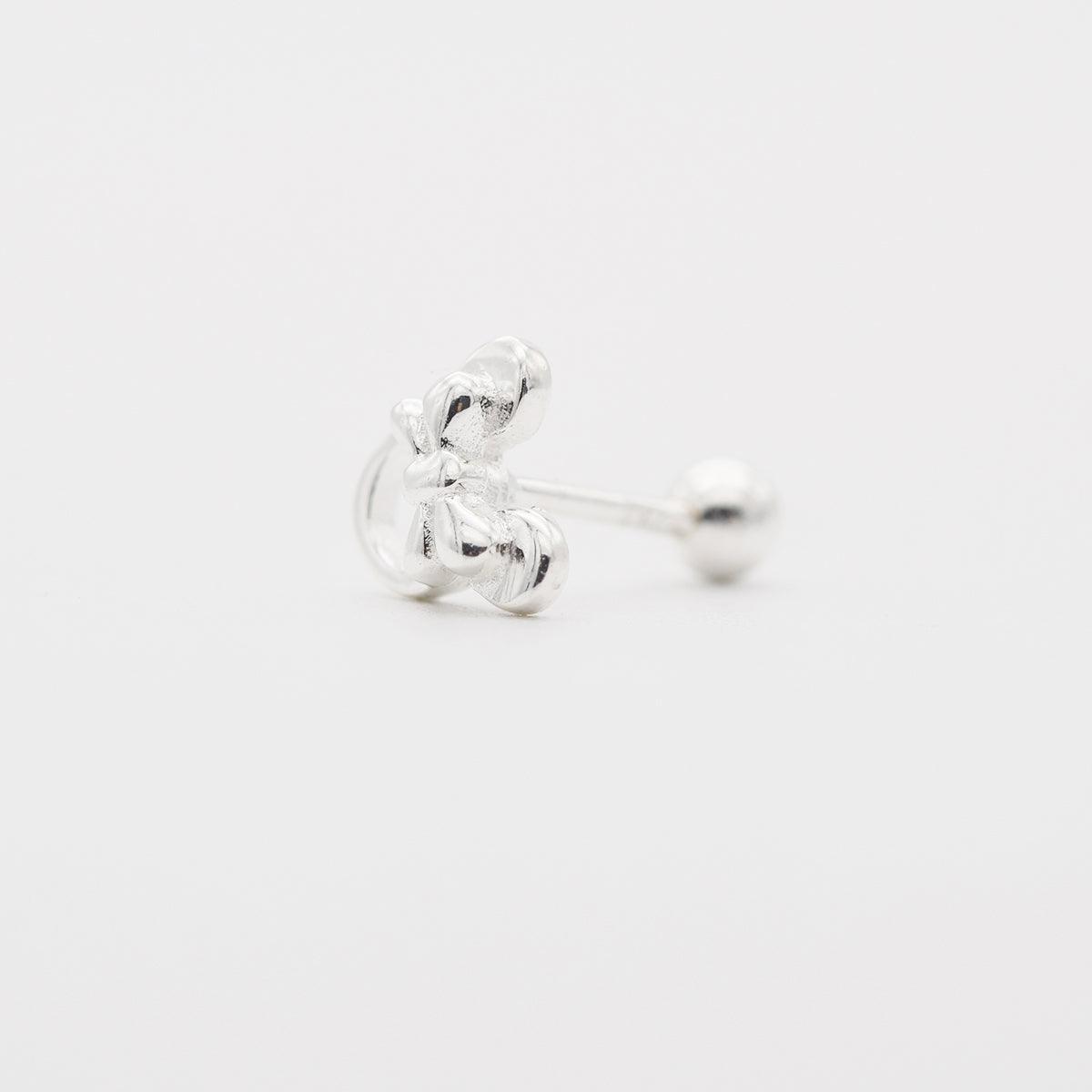 [925 Silver]リボンクマさんピアス Earrings 10000won 