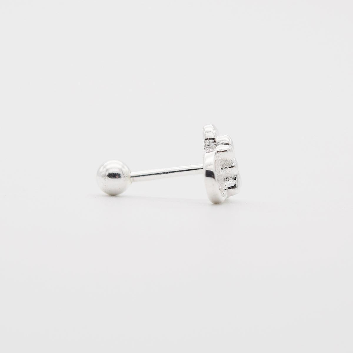 [925 Silver]リボンクマさんピアス Earrings 10000won 