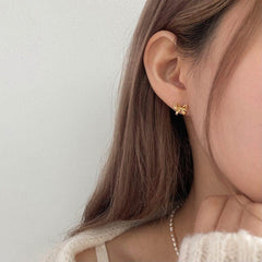 [925 Silver]ロマンチック リボン ピアス (2Color) Earrings younglong-seoul 