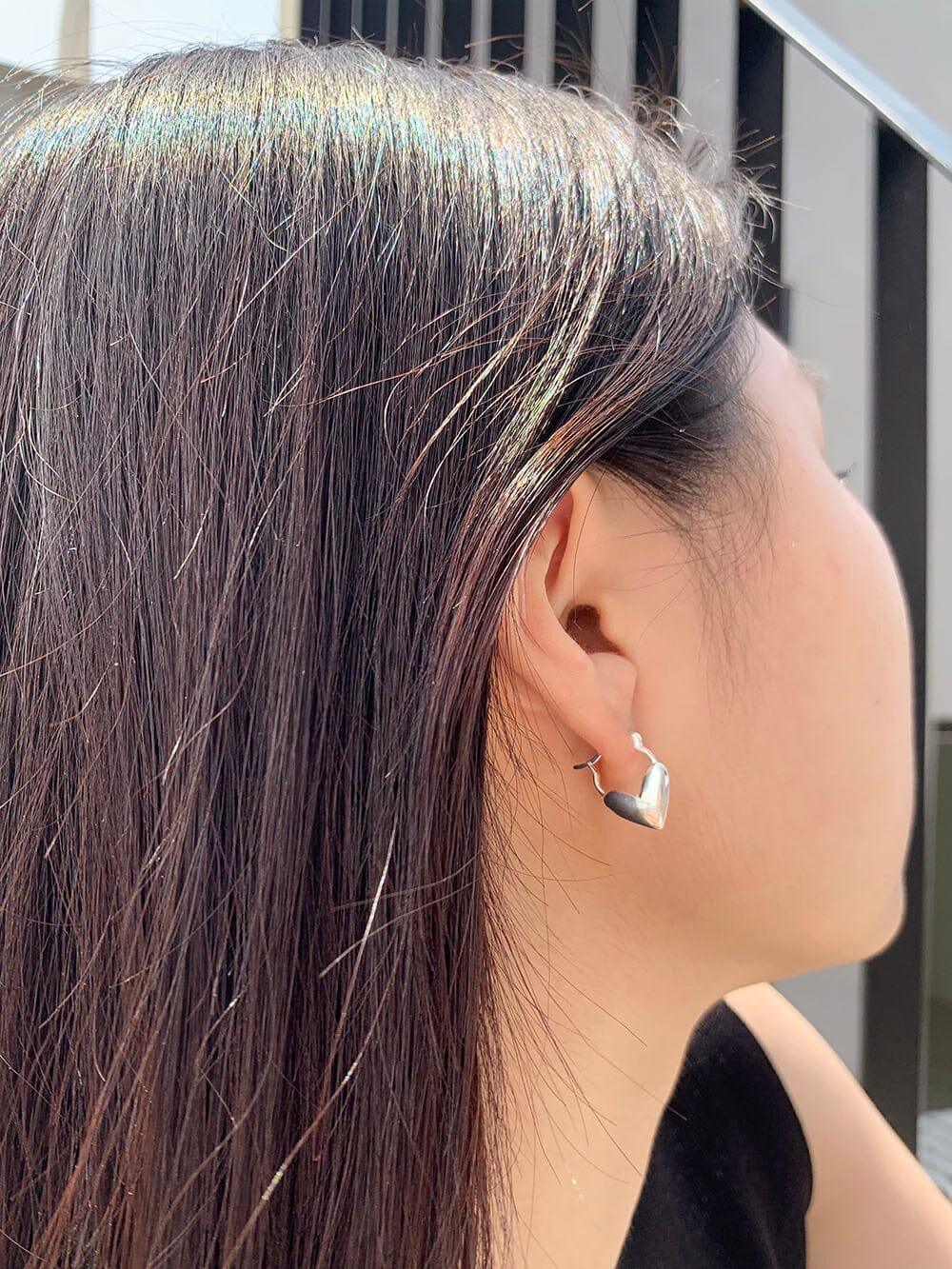 [925 Silver]サロンハートピアス Earrings The Klang 