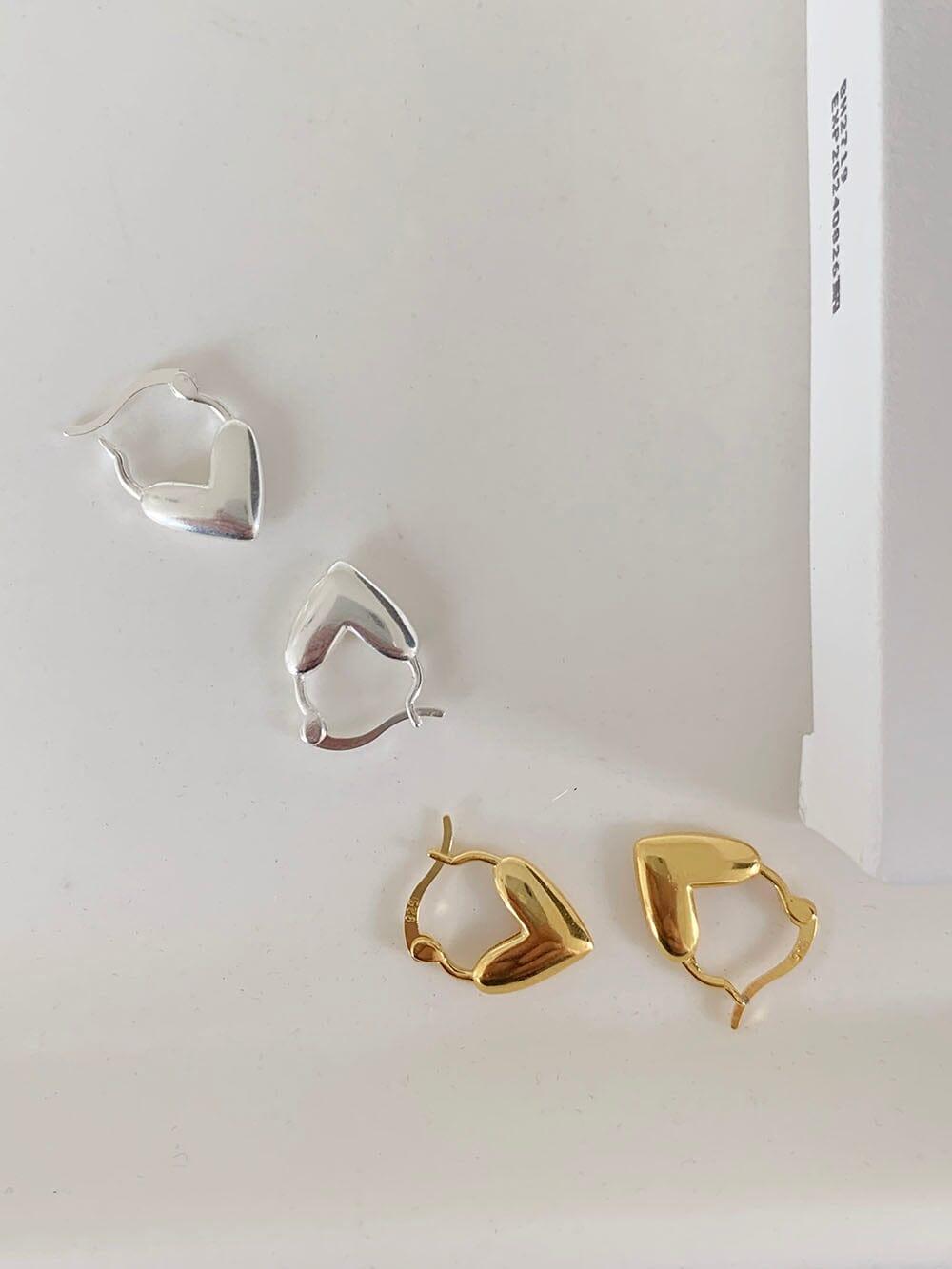 [925 Silver]サロンハートピアス Earrings The Klang 