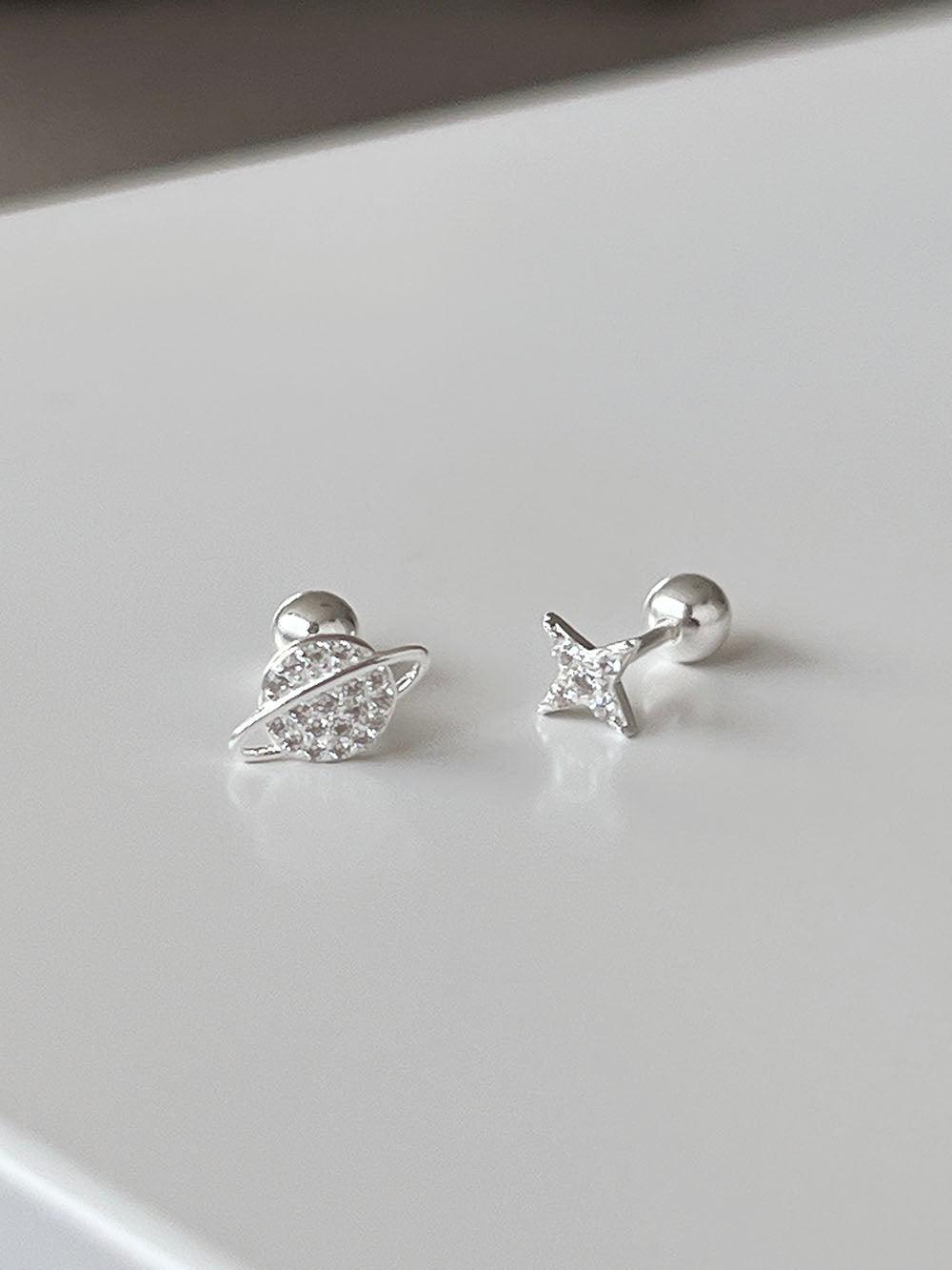 [925 Silver]サターンピアス (2set) Earrings The Klang 