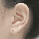 [925 Silver]シンプルフックピアス Earrings SET ME UP♡ 