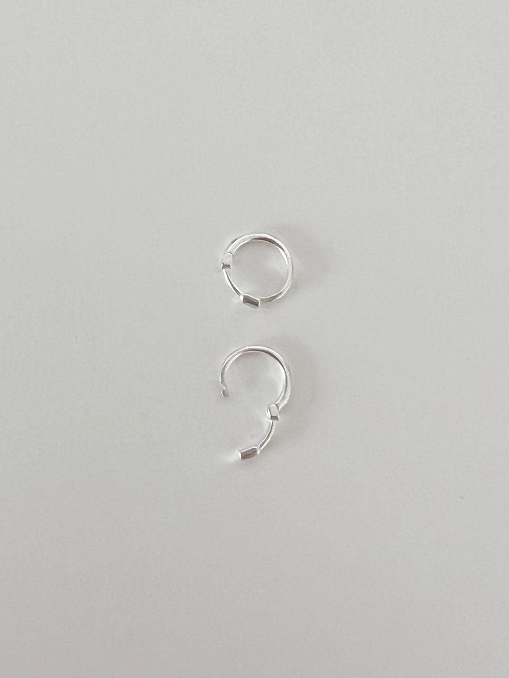 [925 Silver]シーリングワンタッチリングピアス Earrings The Klang 