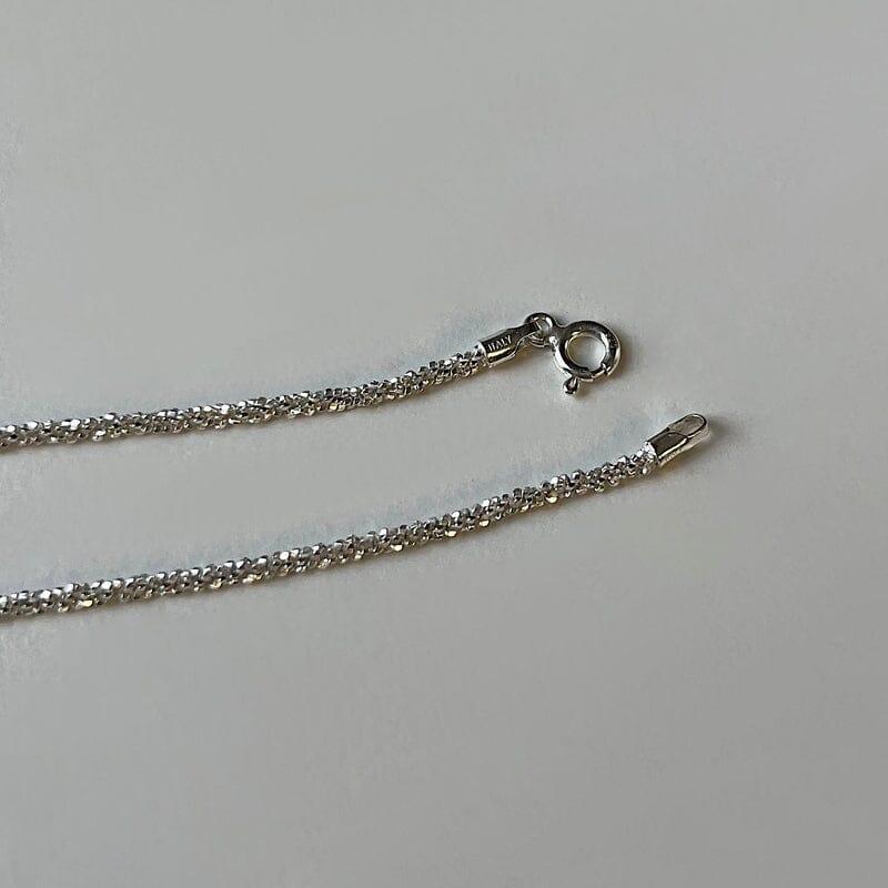 [925 Silver]シャイニング カット チェーン ネックレス necklace younglong-seoul 